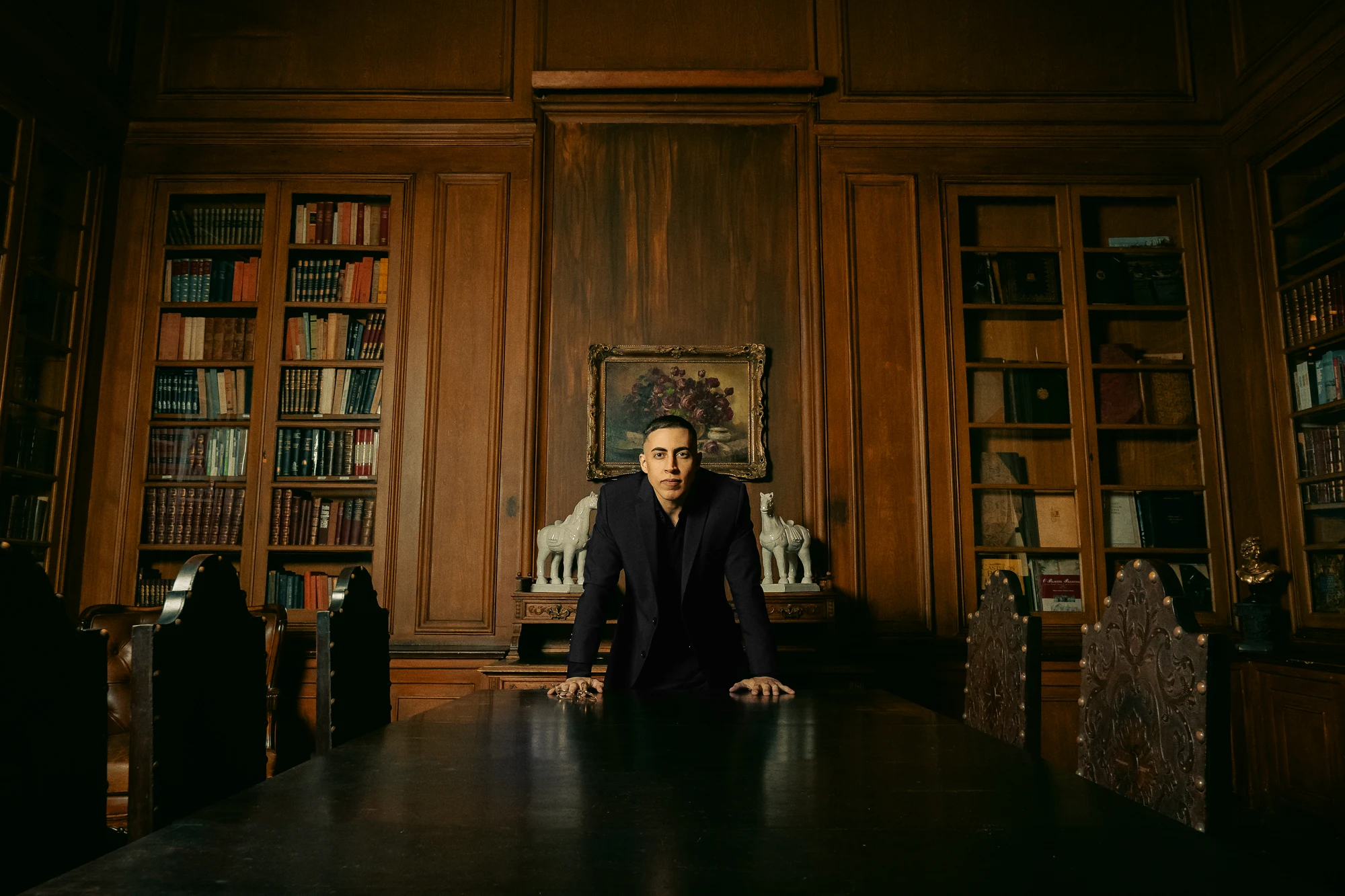 Gustavo Gambit na biblioteca